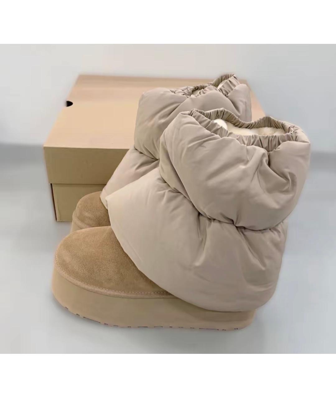 UGG AUSTRALIA Бежевые замшевые ботинки, фото 7