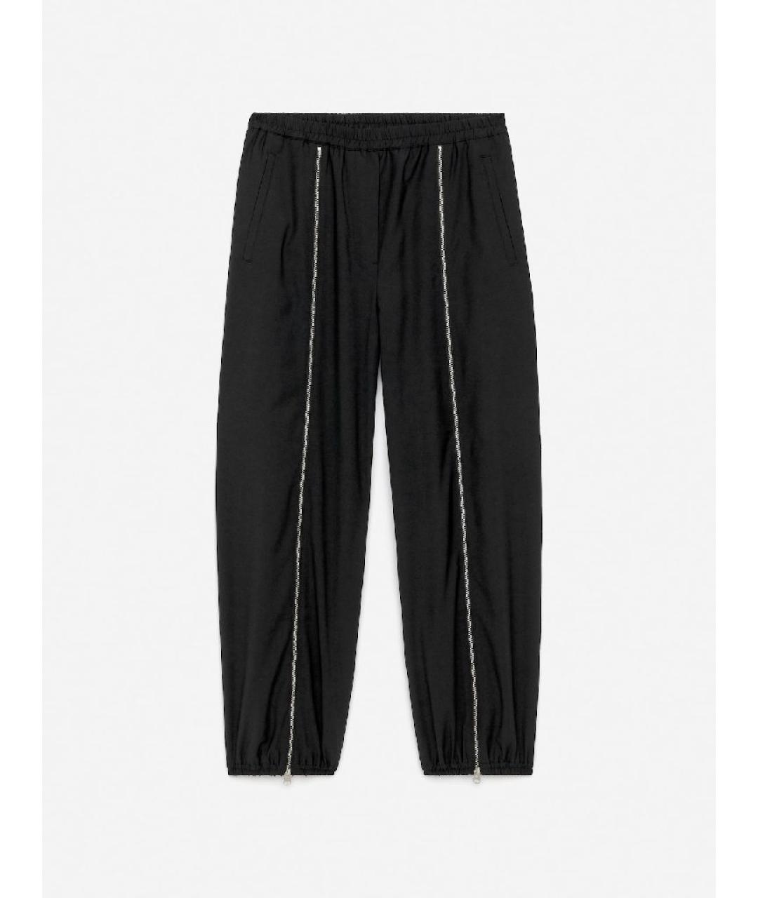 ARKET Черные полиэстеровые брюки широкие, фото 1