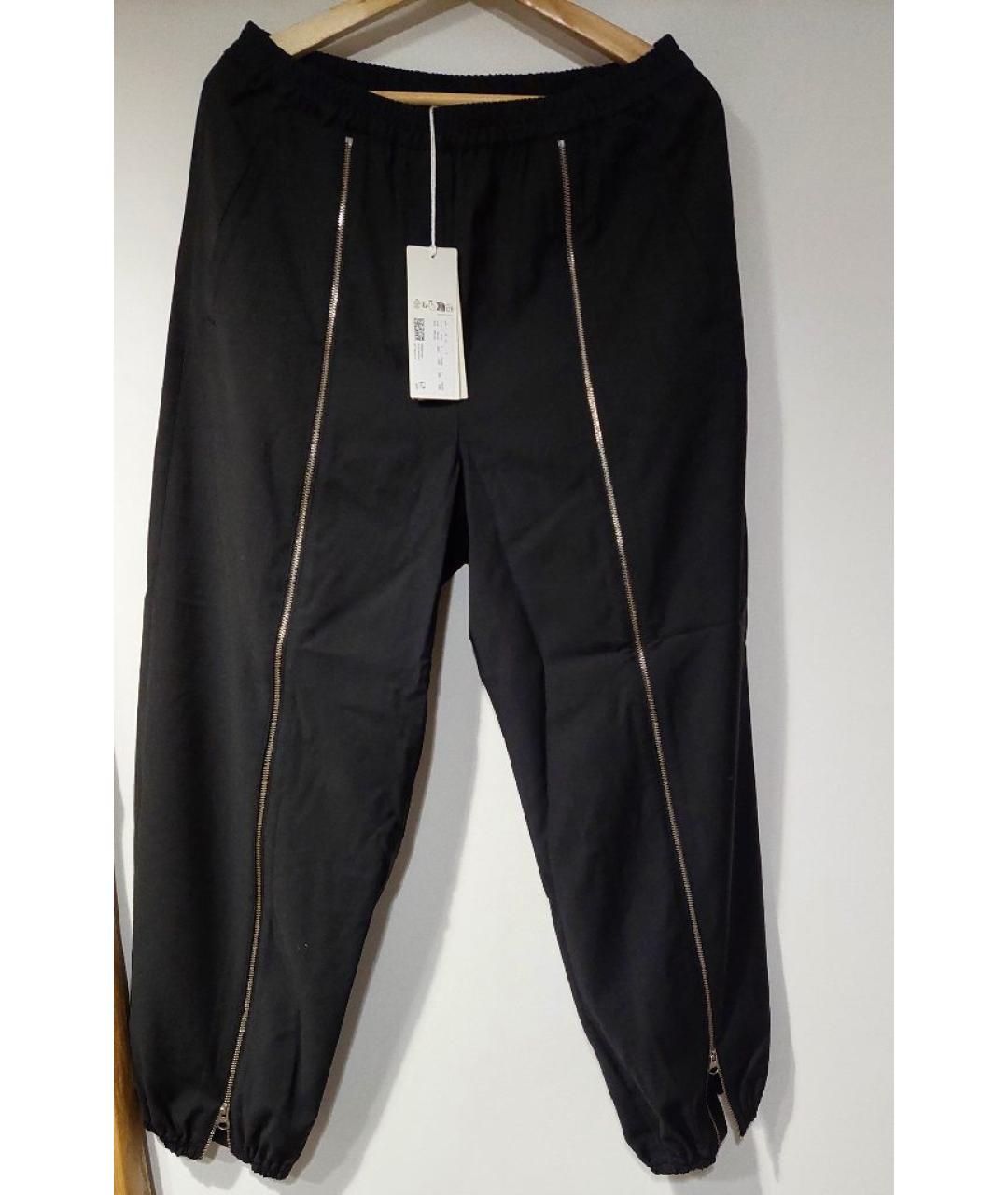 ARKET Черные полиэстеровые брюки широкие, фото 4