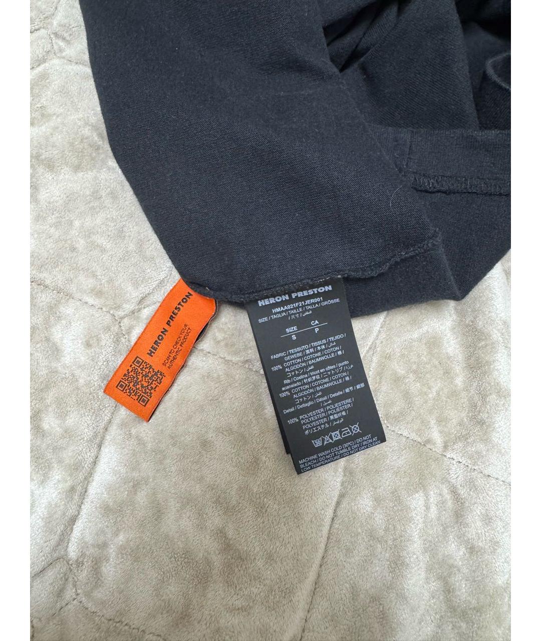 HERON PRESTON Черная футболка, фото 3