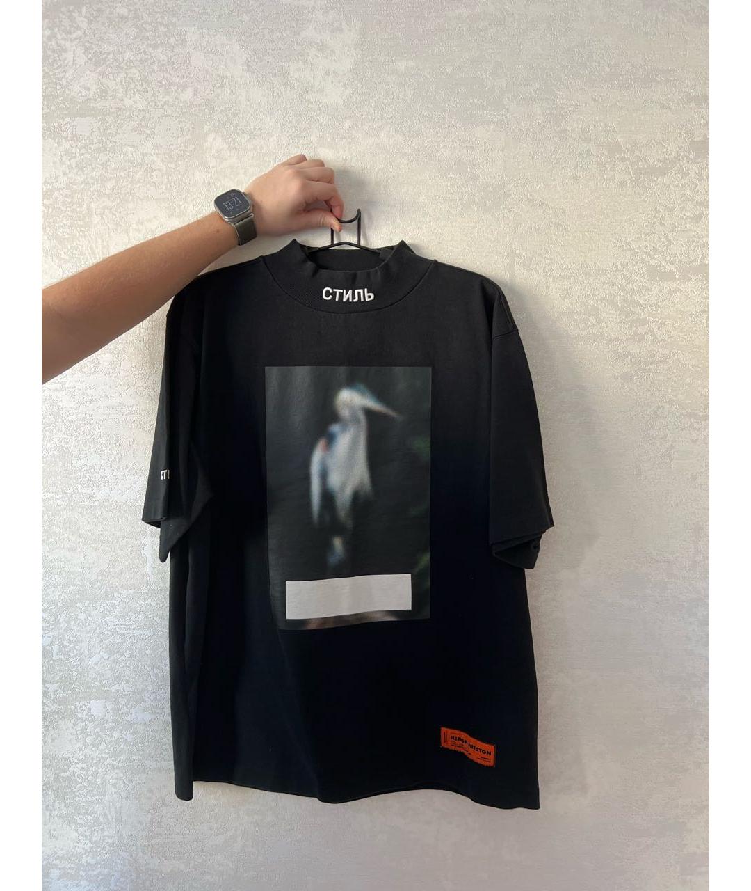 HERON PRESTON Черная футболка, фото 5