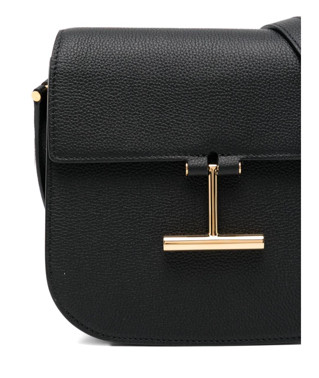 TOM FORD Черная кожаная сумка через плечо, фото 4