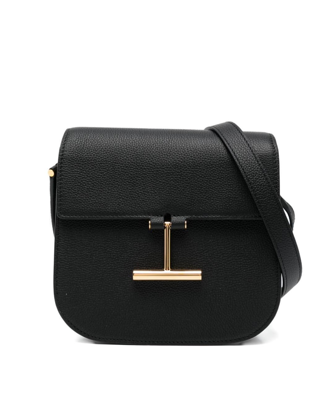 TOM FORD Черная кожаная сумка через плечо, фото 1