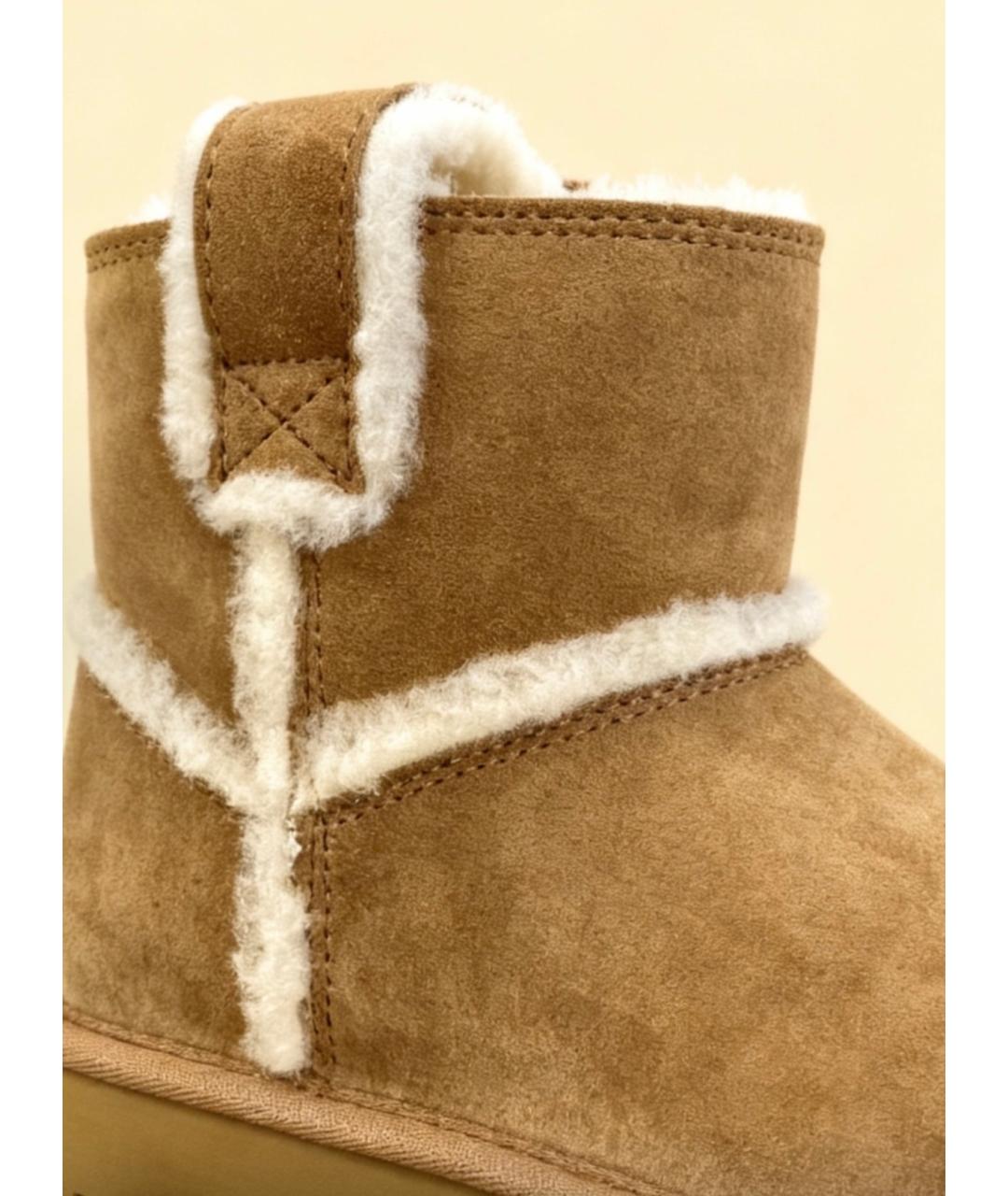 UGG AUSTRALIA Коричневые замшевые ботинки, фото 7