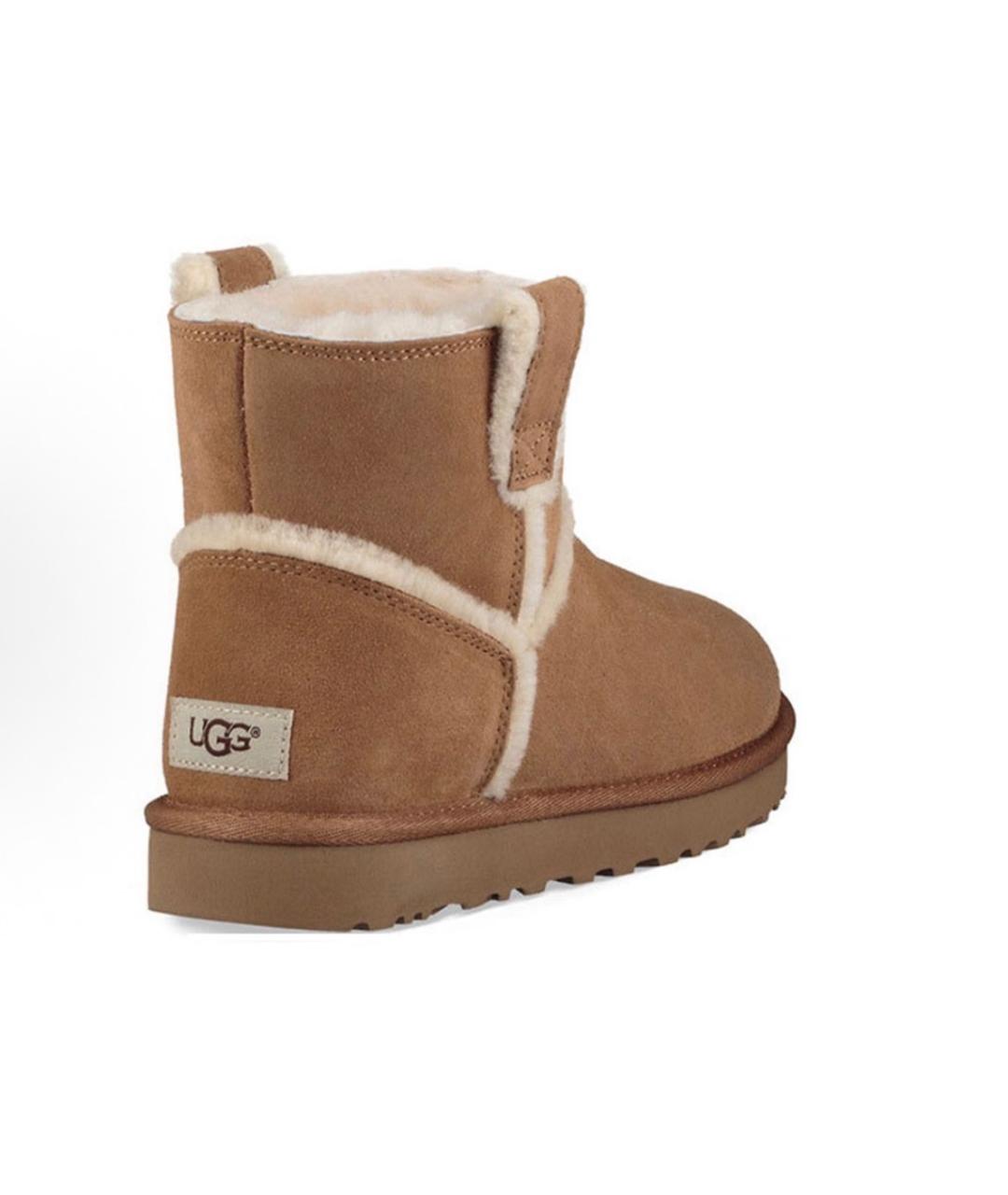 UGG AUSTRALIA Коричневые замшевые ботинки, фото 2