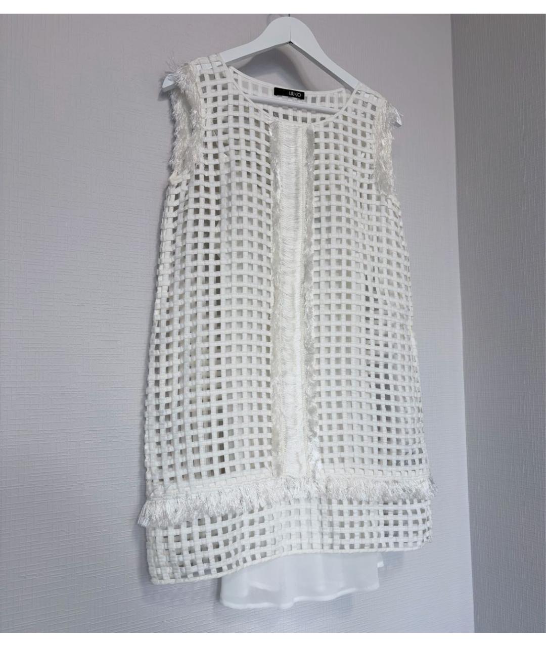 LIU JO Белое коктейльное платье, фото 3