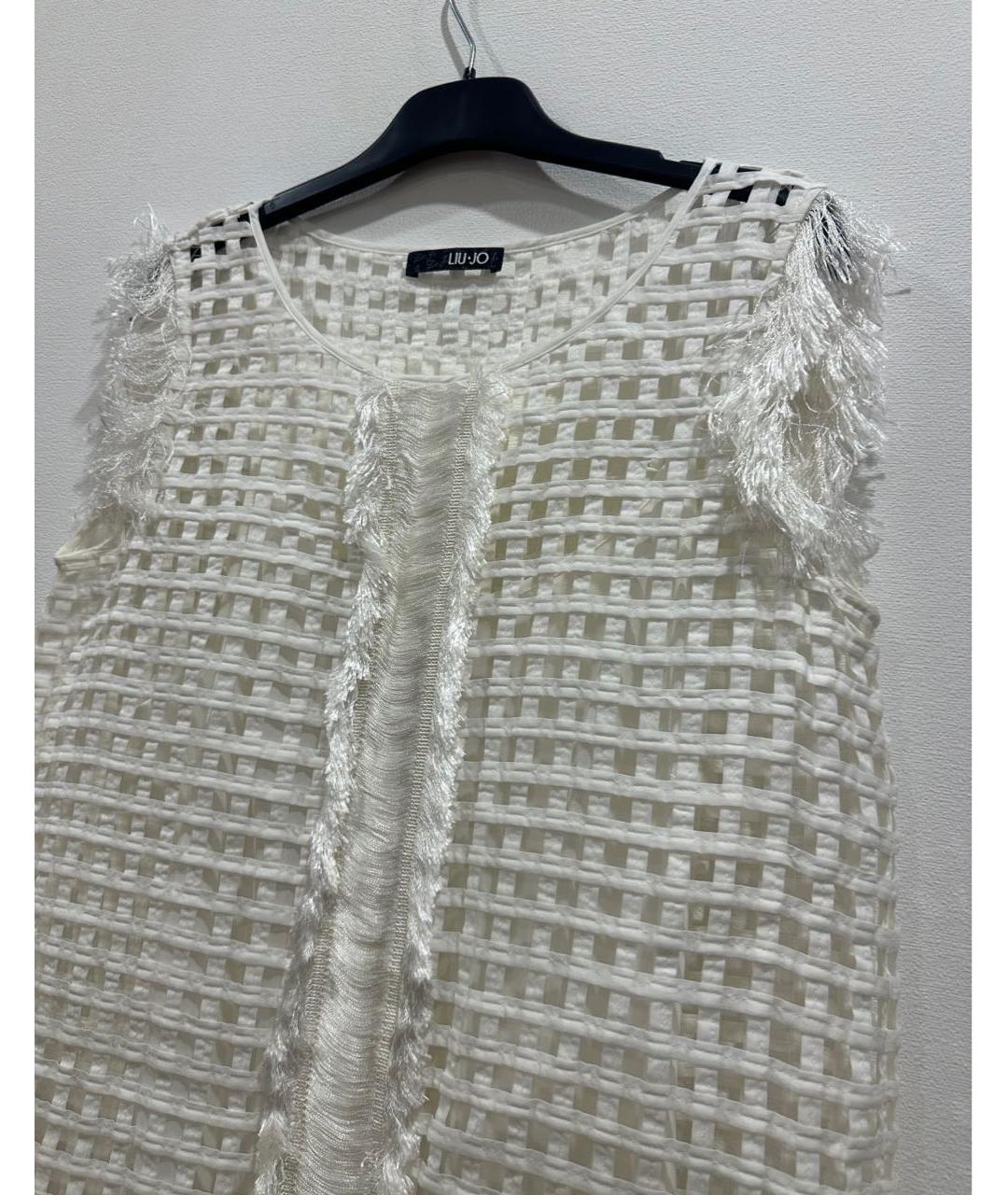 LIU JO Белое коктейльное платье, фото 3