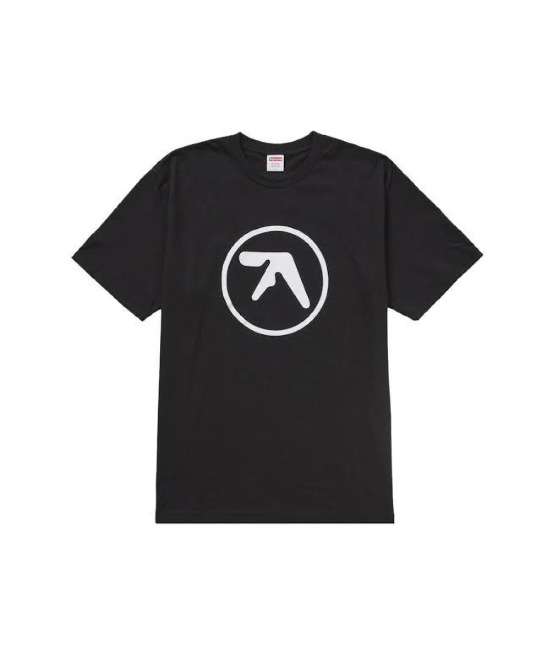 SUPREME Черная хлопковая футболка, фото 1