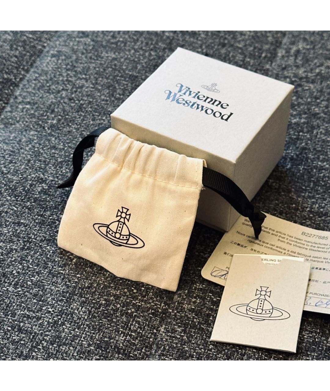 VIVIENNE WESTWOOD Золотые металлические серьги, фото 6