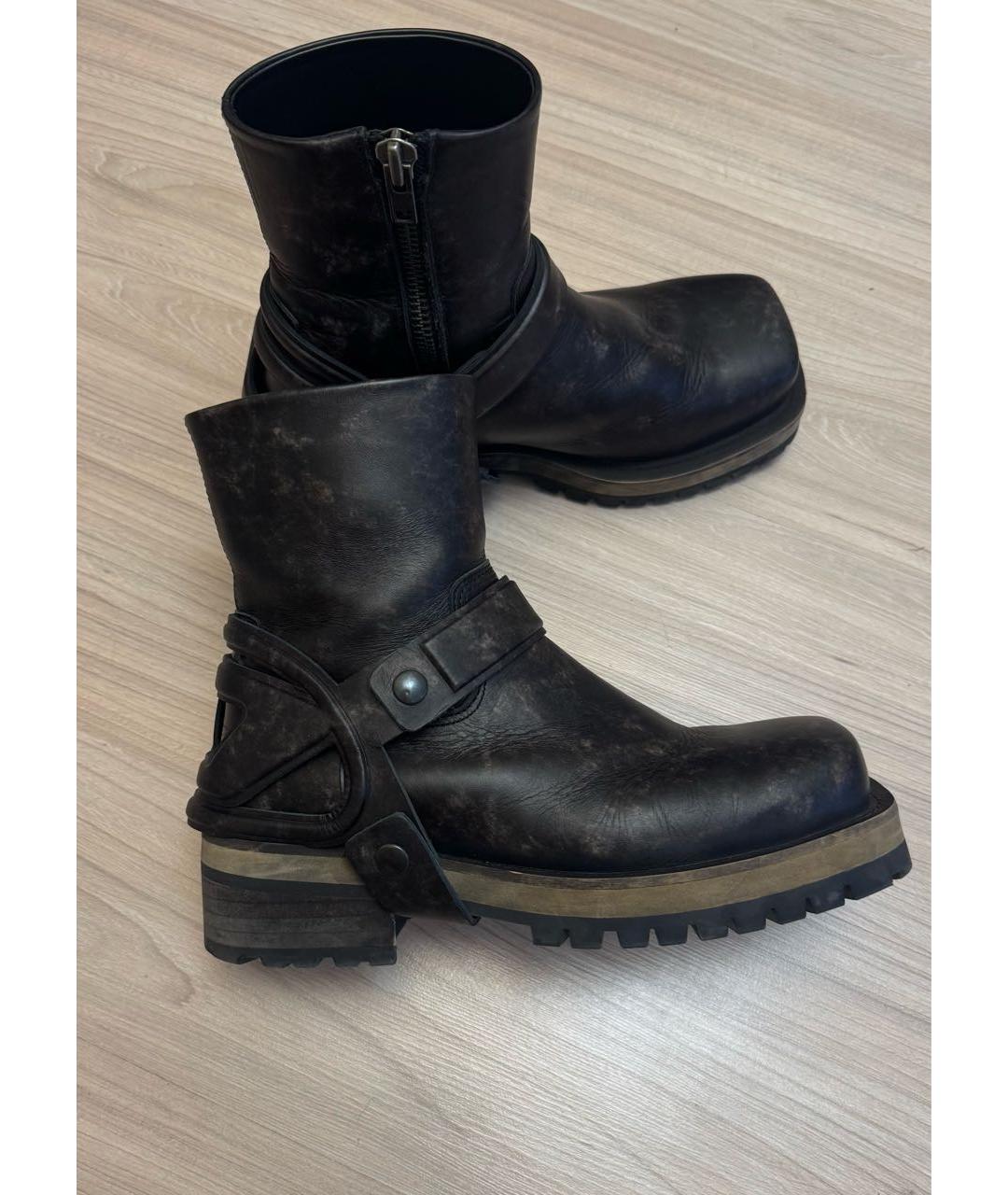 DIESEL Кожаные высокие ботинки, фото 8