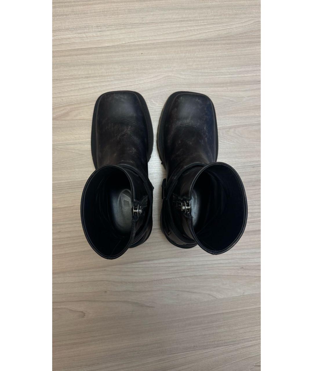 DIESEL Кожаные высокие ботинки, фото 5