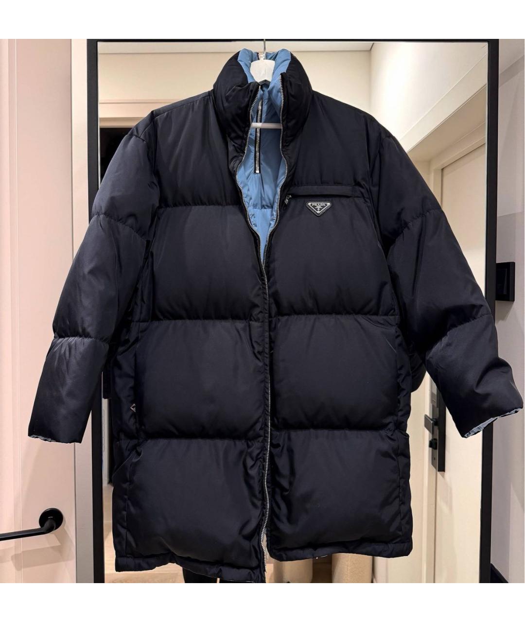 PRADA Черная полиэстеровая куртка, фото 9