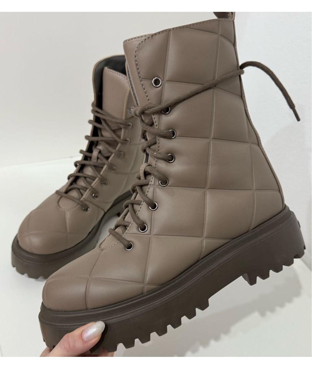 LE SILLA Серые ботинки из искусственной кожи, фото 5