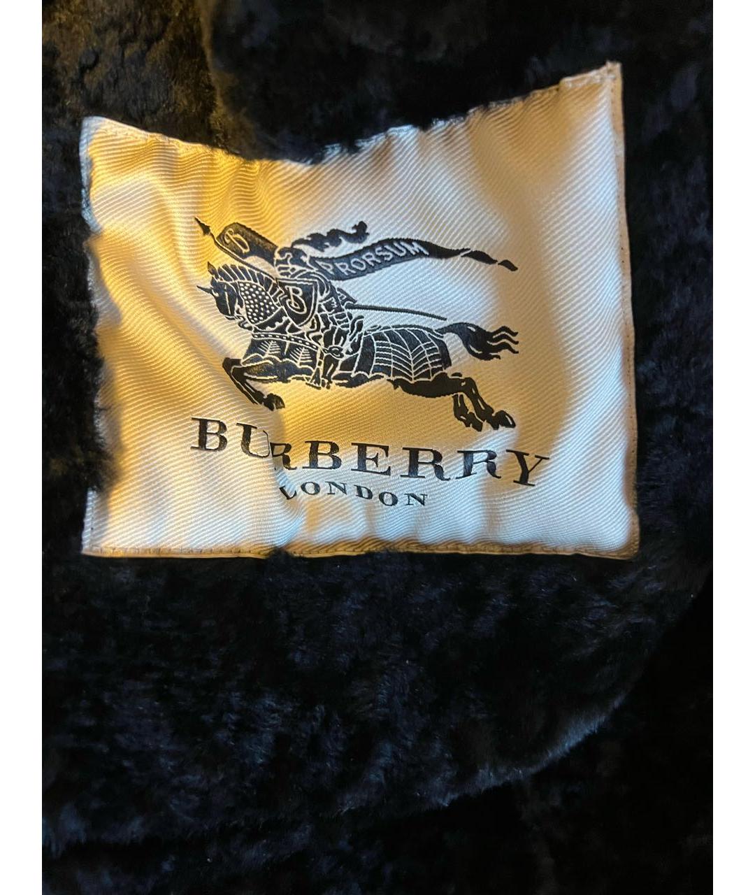 BURBERRY Черная дубленка, фото 3