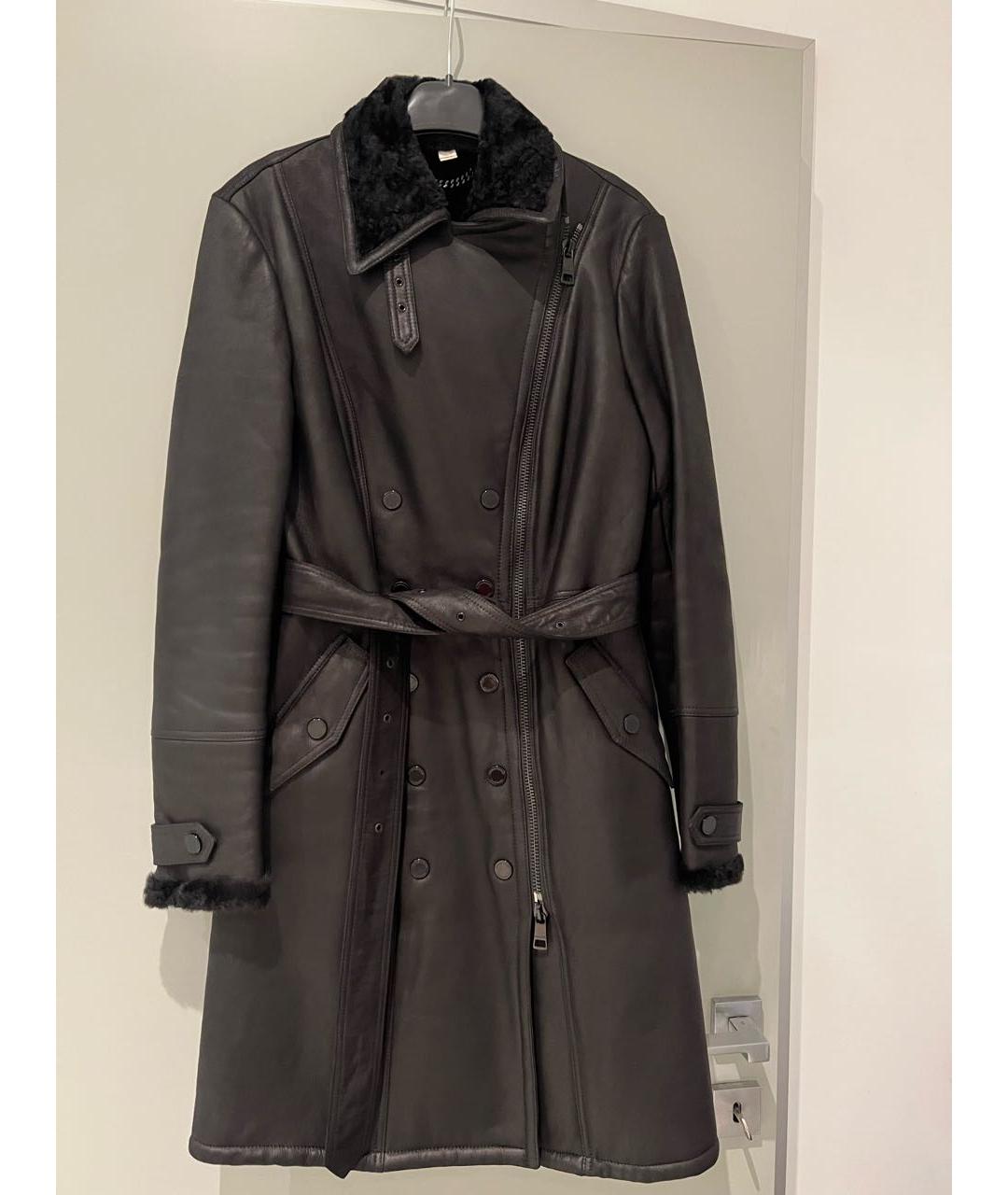 BURBERRY Черная дубленка, фото 9