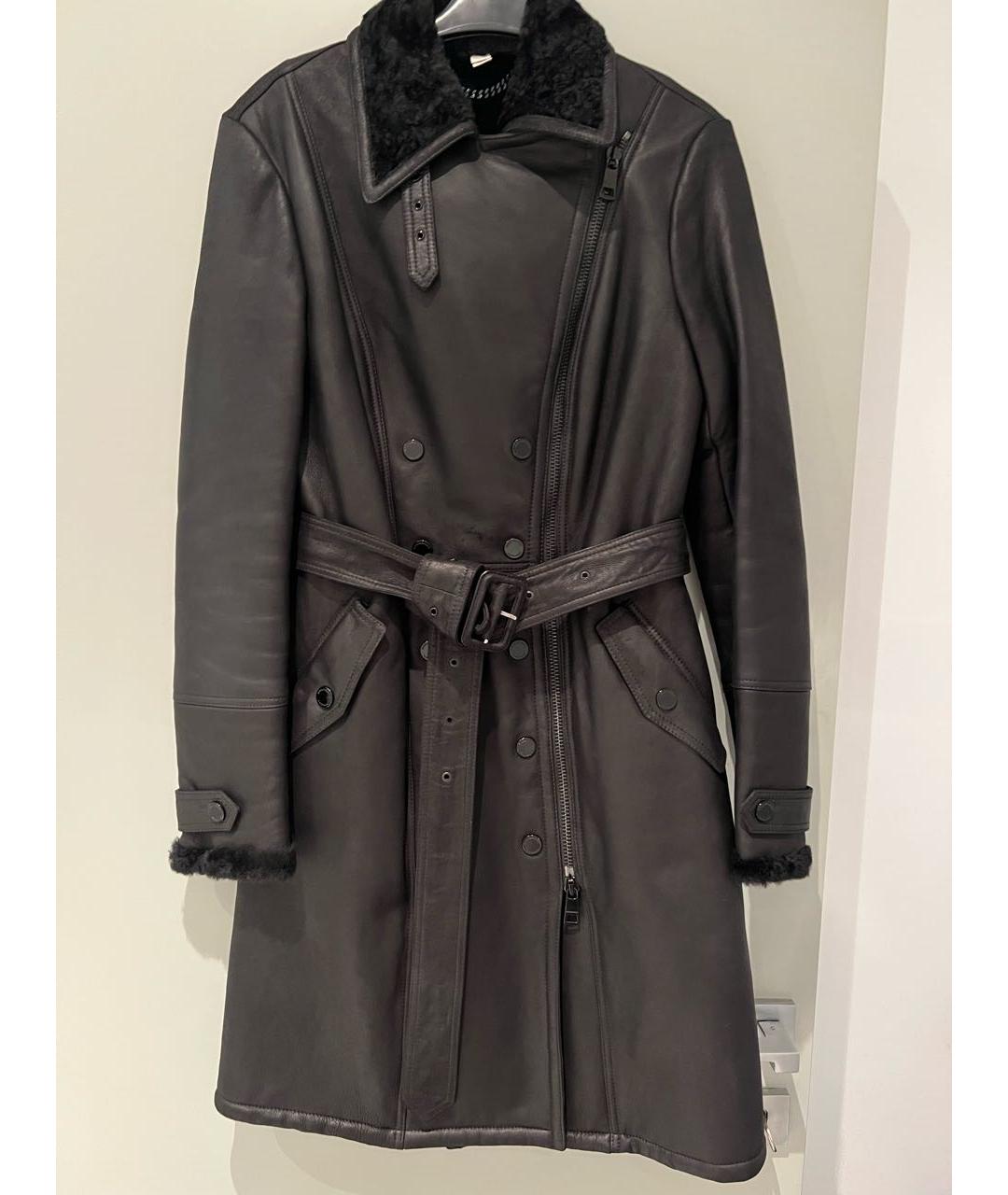 BURBERRY Черная дубленка, фото 6