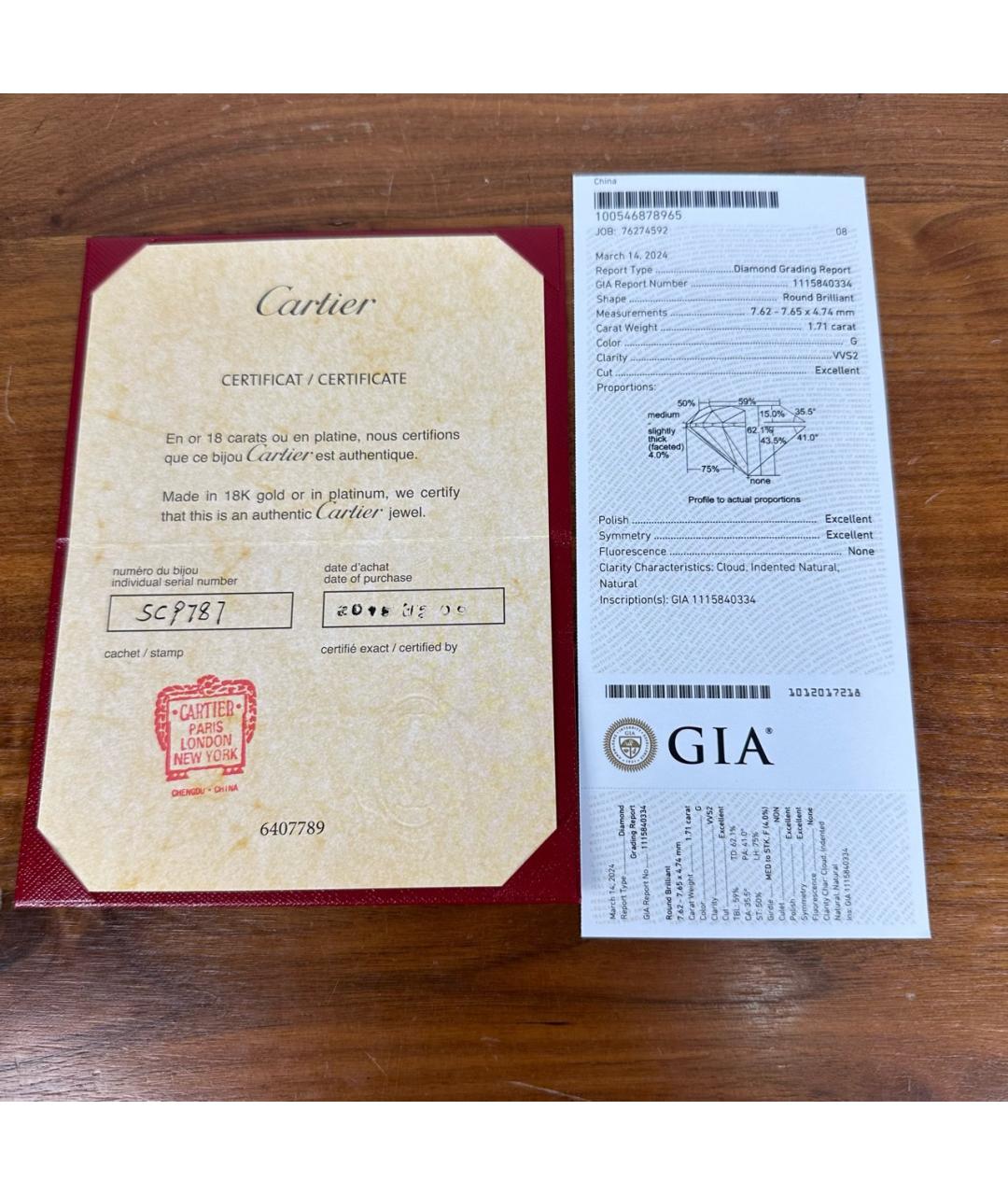 CARTIER Серебряное платиновое кольцо, фото 8