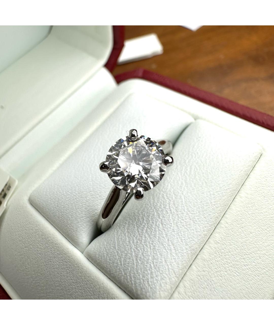 CARTIER Серебряное платиновое кольцо, фото 4