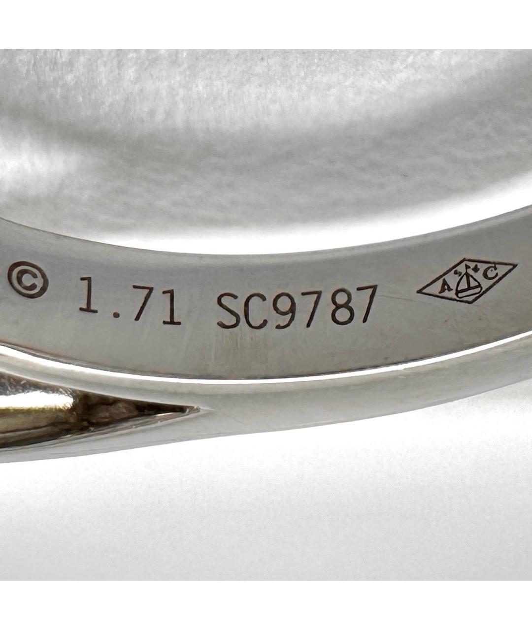 CARTIER Серебряное платиновое кольцо, фото 6