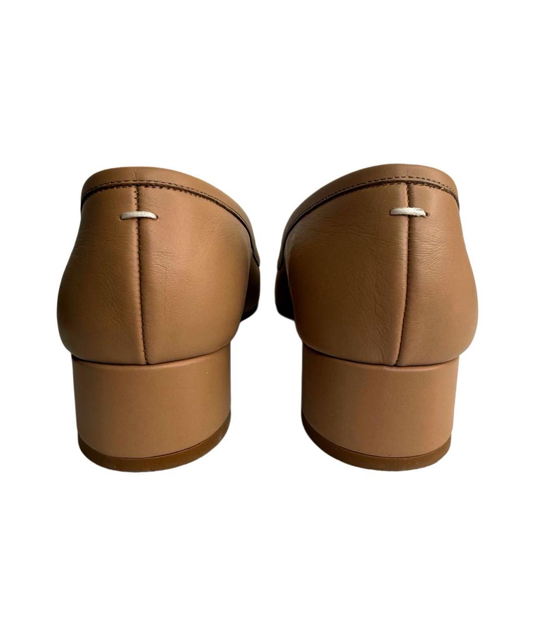 MAISON MARGIELA Бежевые кожаные туфли, фото 6