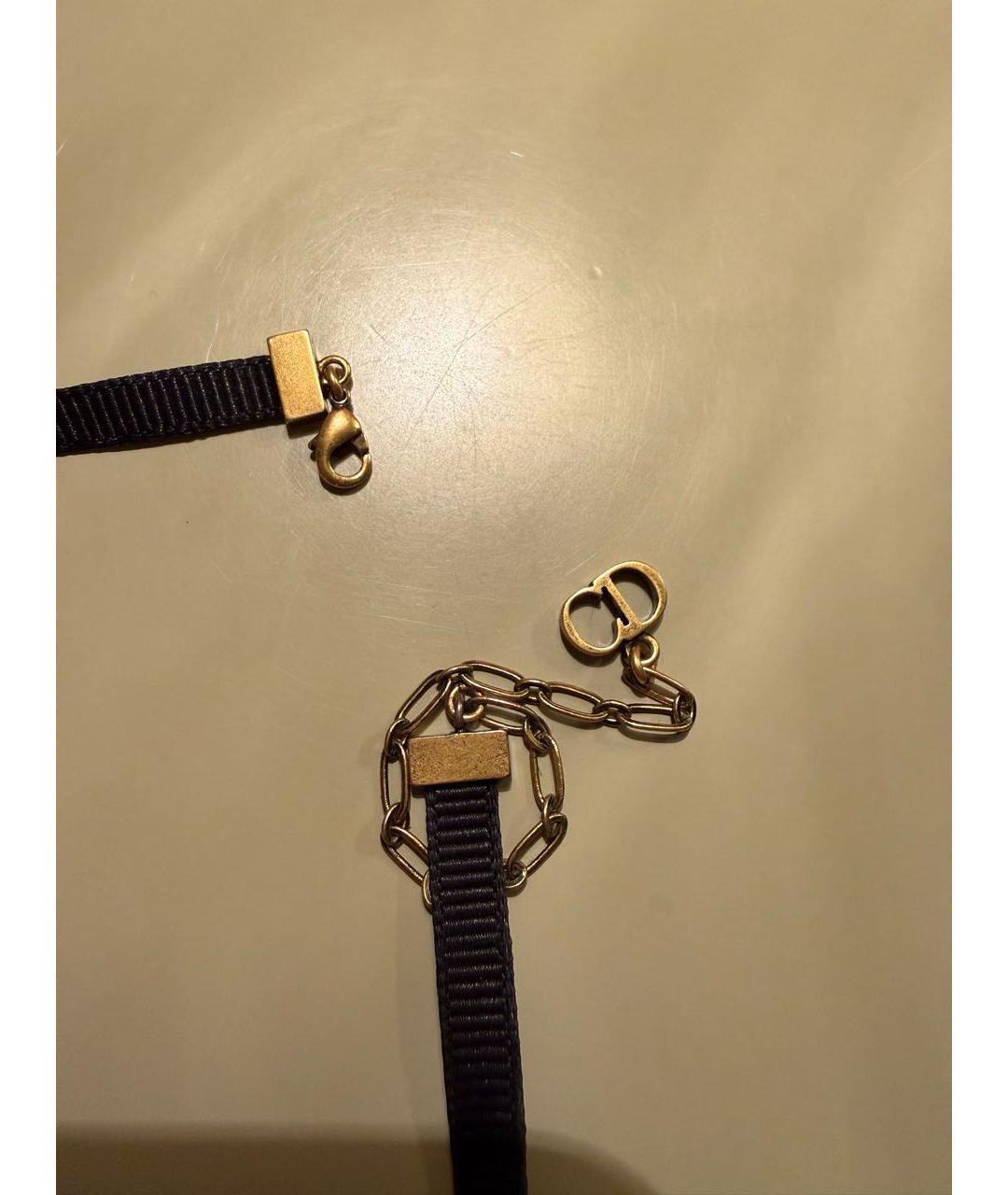 CHRISTIAN DIOR Черный металлический чокер, фото 3