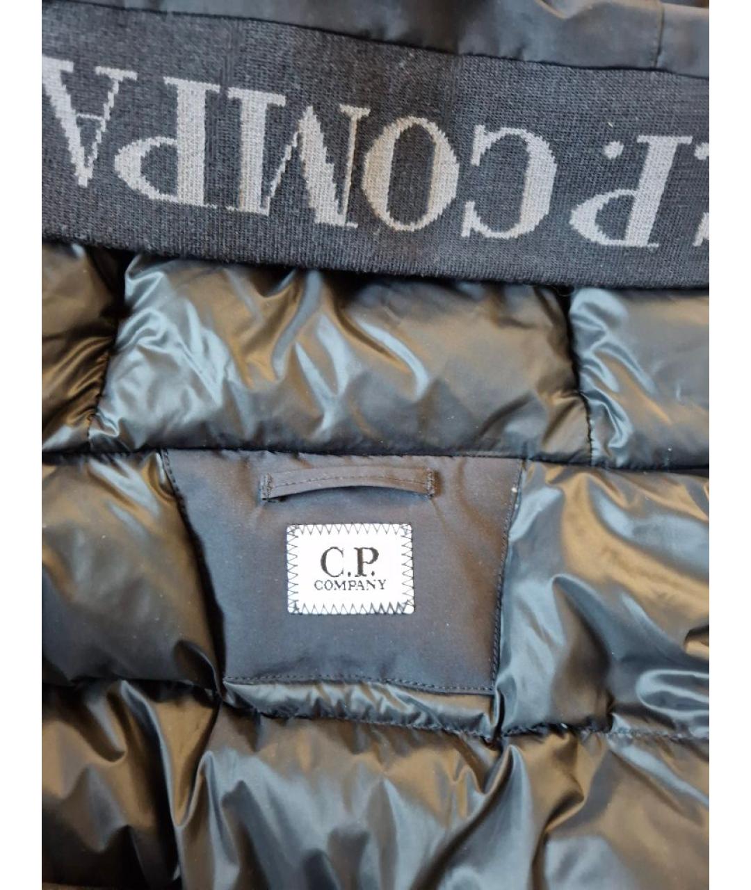 CP COMPANY Черный полиэстеровый пуховик, фото 3