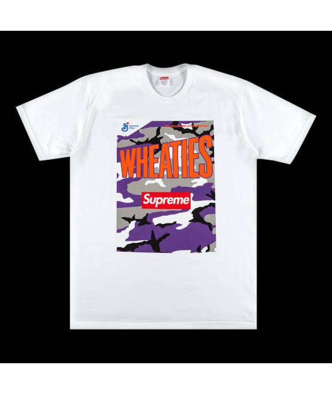 SUPREME Белая хлопковая футболка, фото 5