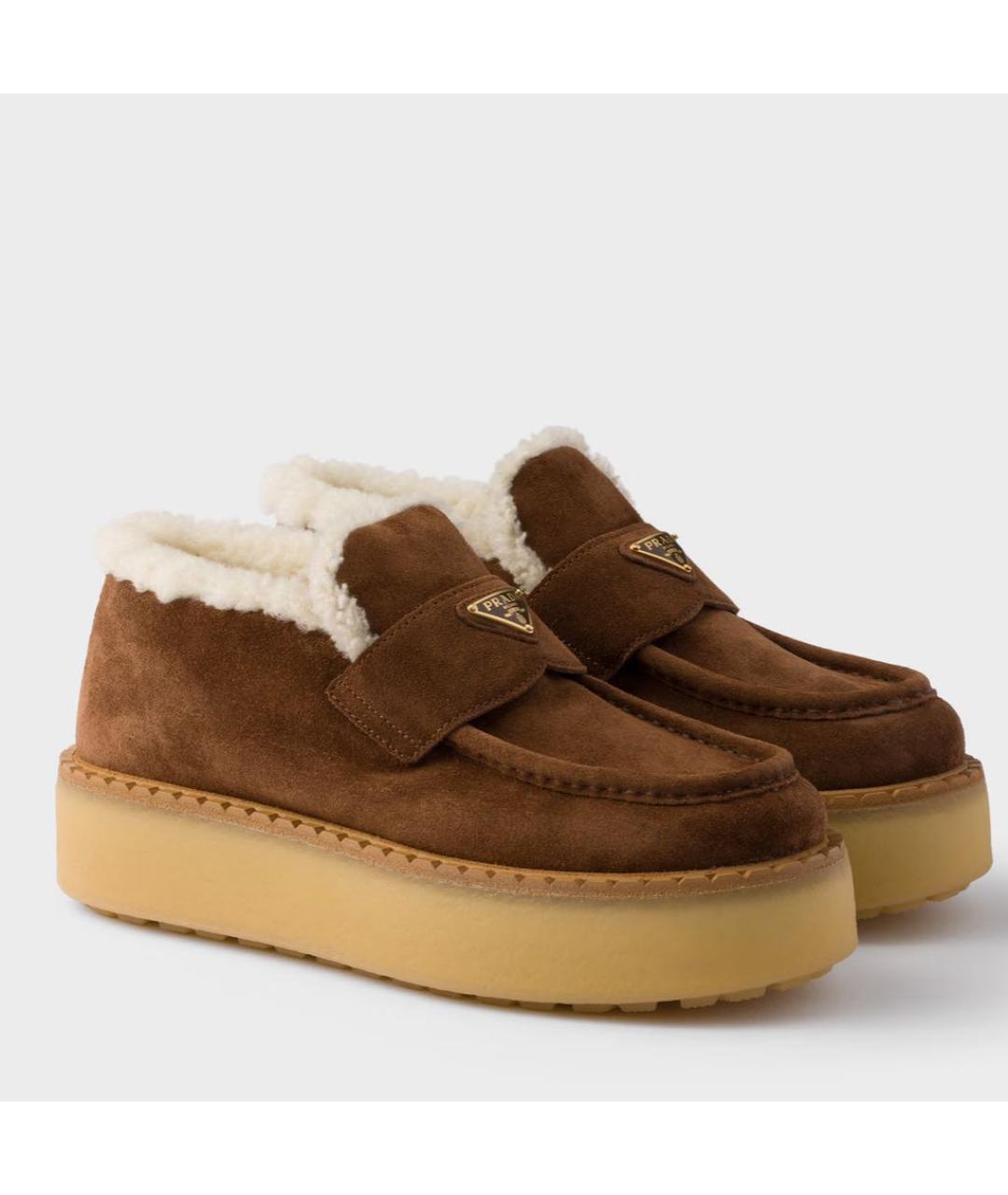 PRADA Коричневые лоферы, фото 2