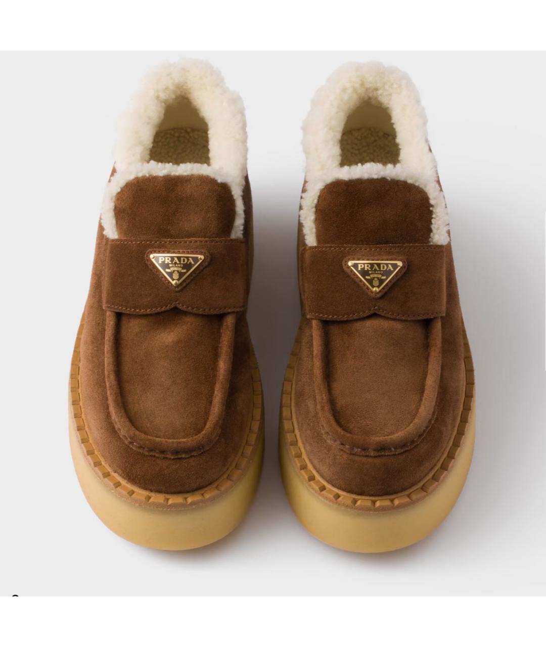 PRADA Коричневые лоферы, фото 3