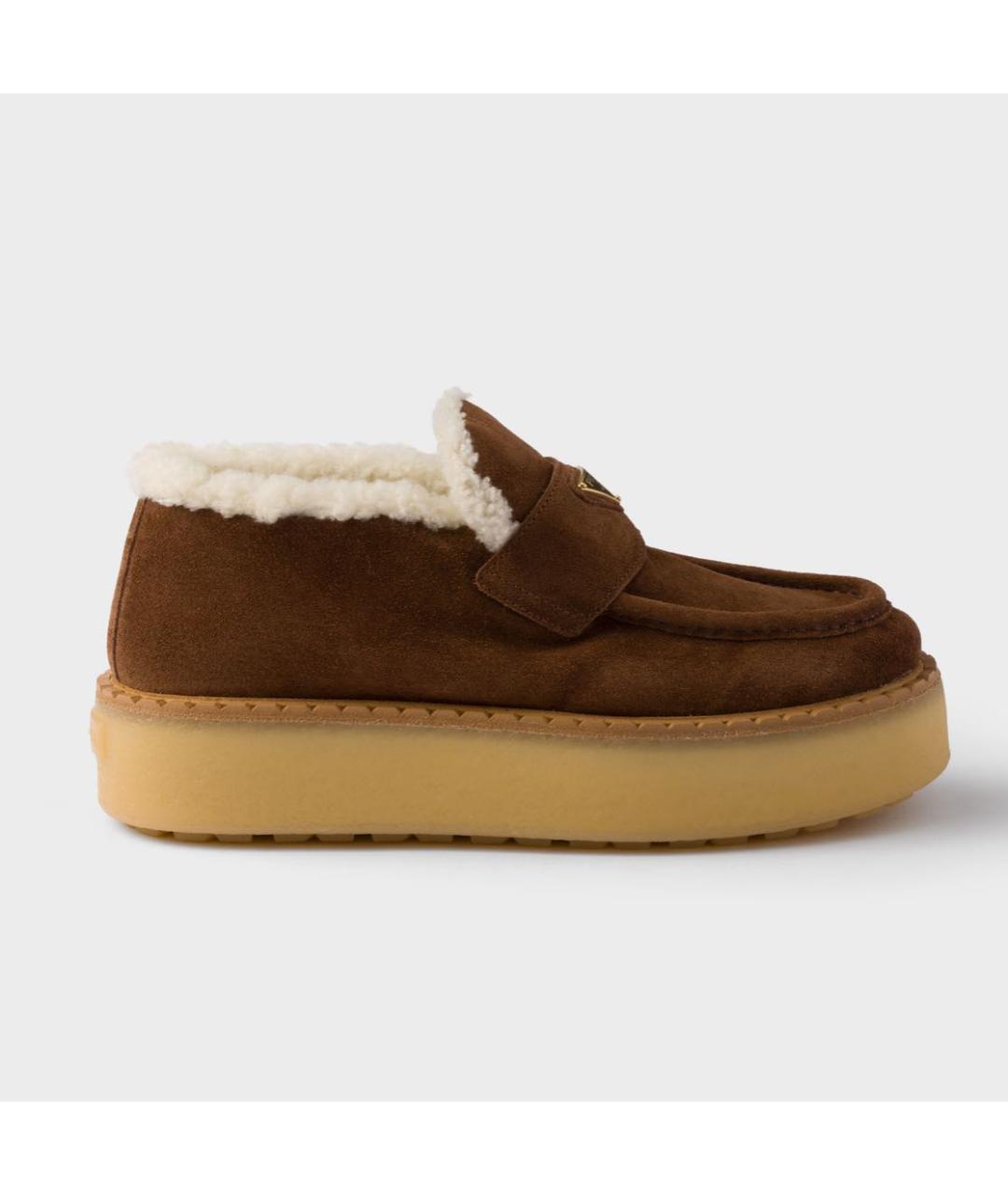 PRADA Коричневые лоферы, фото 4