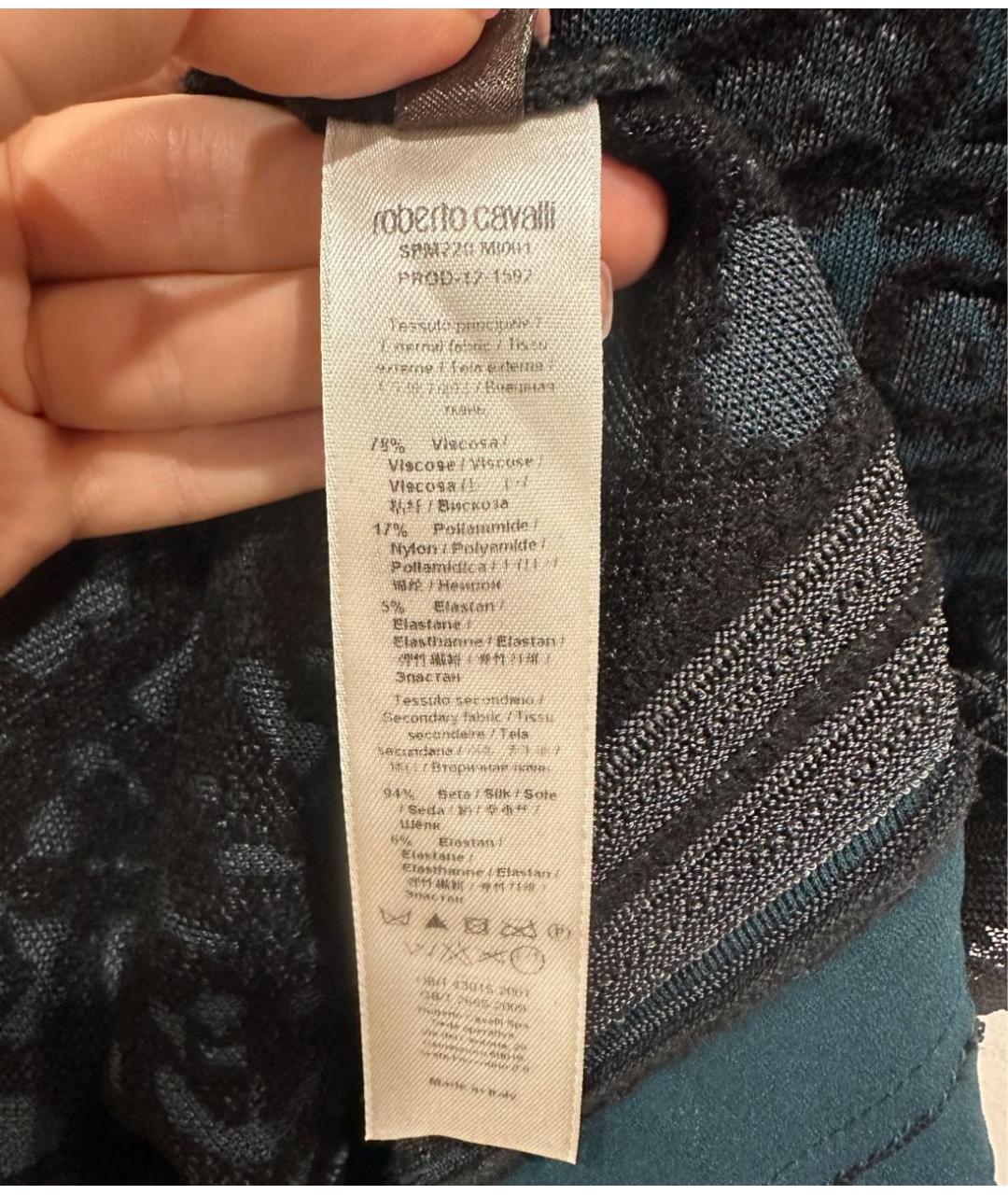 ROBERTO CAVALLI Зеленые повседневное платье, фото 7