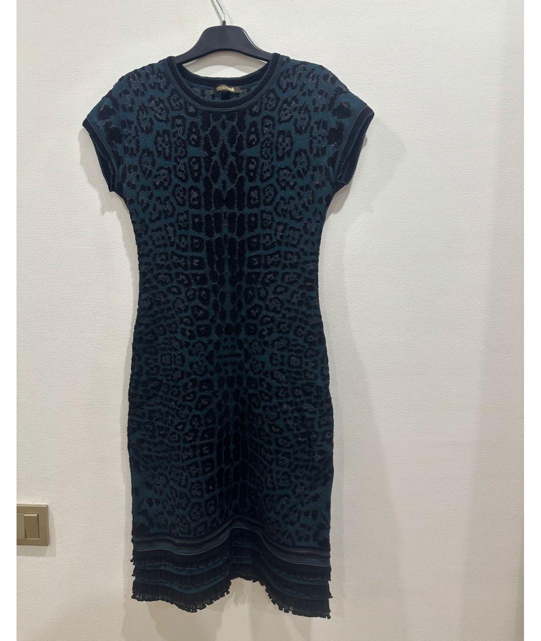 ROBERTO CAVALLI Зеленые повседневное платье, фото 2