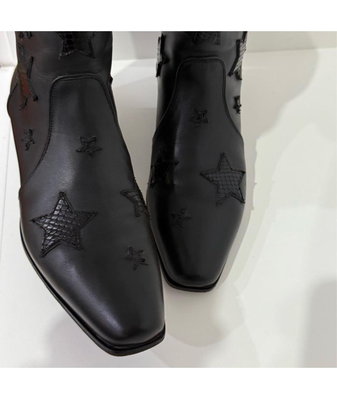 MIU MIU Черные кожаные полусапоги, фото 5