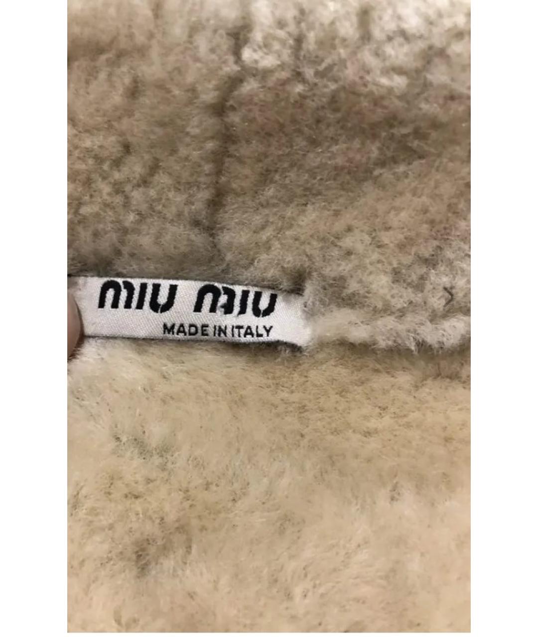 MIU MIU Коричневая замшевая дубленка, фото 3