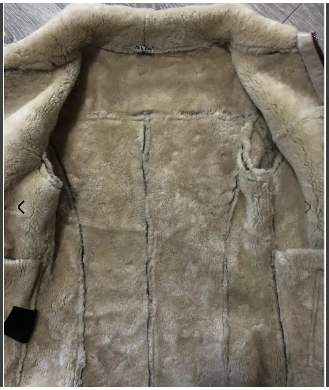 MIU MIU Коричневая замшевая дубленка, фото 5