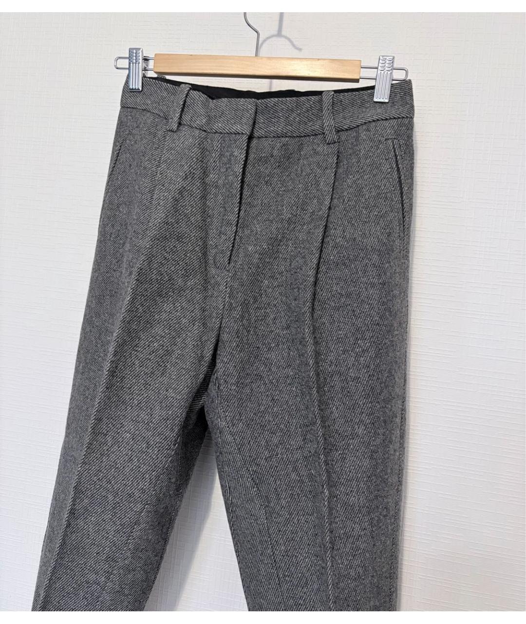 MAJE Антрацитовые прямые брюки, фото 2