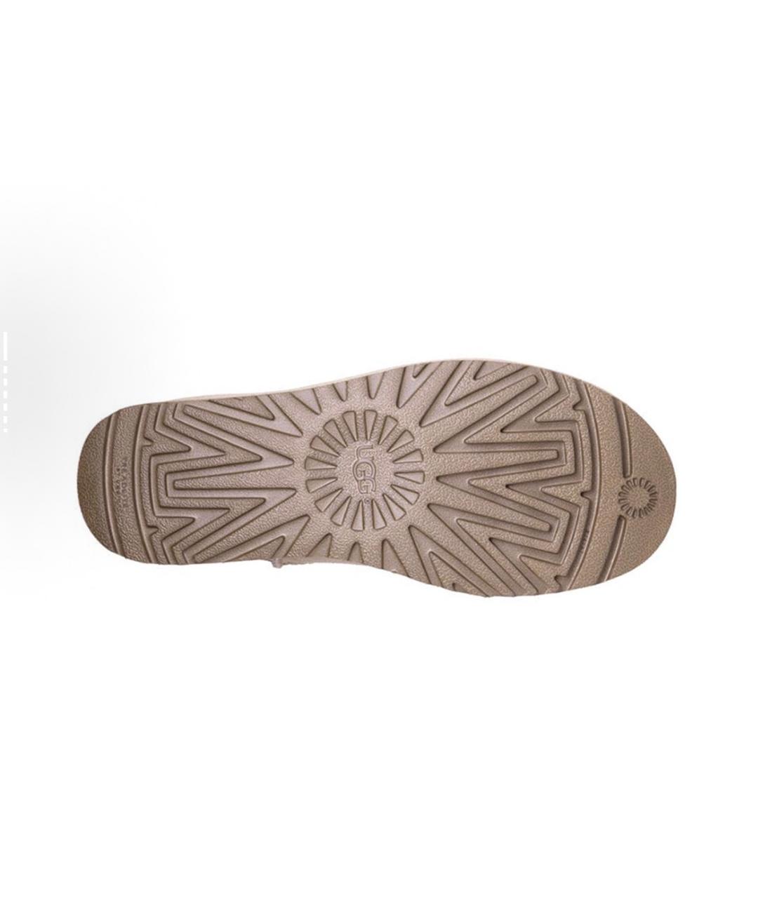 UGG AUSTRALIA Бежевые замшевые ботинки, фото 4