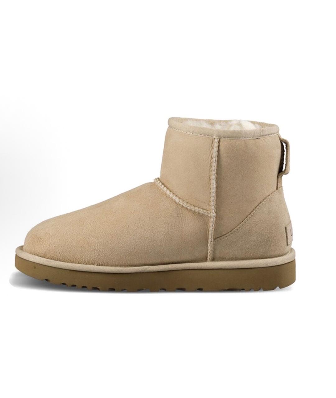 UGG AUSTRALIA Бежевые замшевые ботинки, фото 7