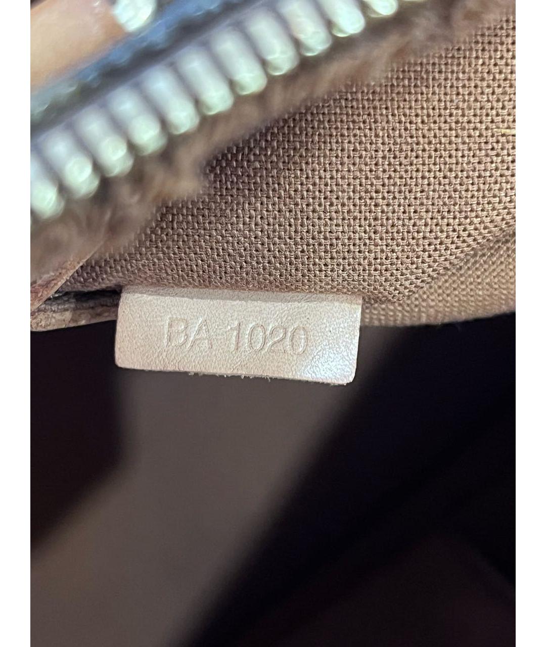 LOUIS VUITTON Коричневая сумка с короткими ручками, фото 5