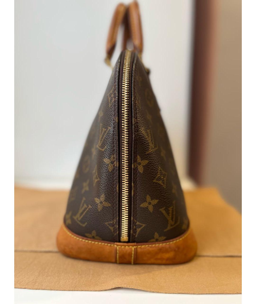 LOUIS VUITTON Коричневая сумка с короткими ручками, фото 4