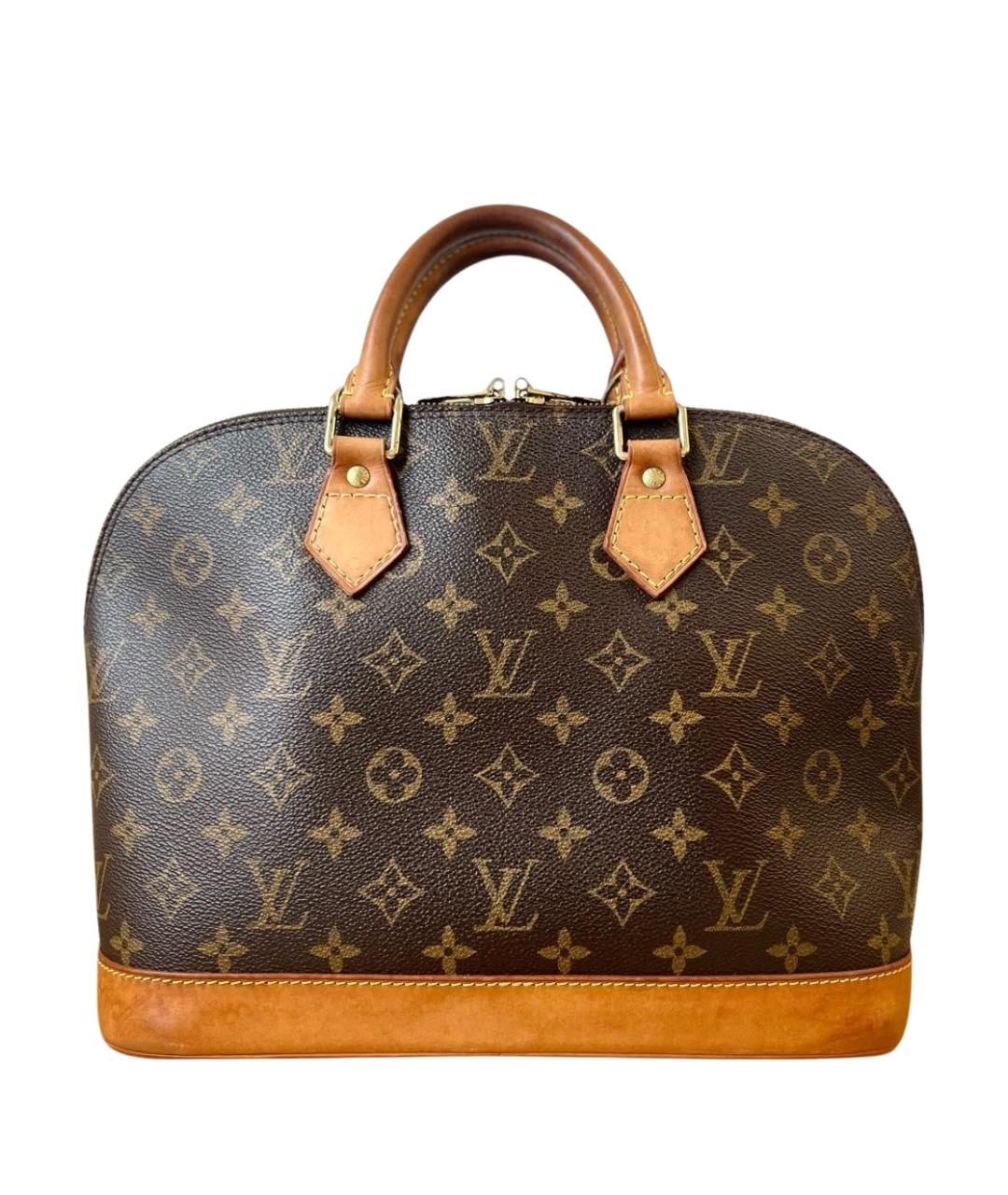 LOUIS VUITTON Коричневая сумка с короткими ручками, фото 1