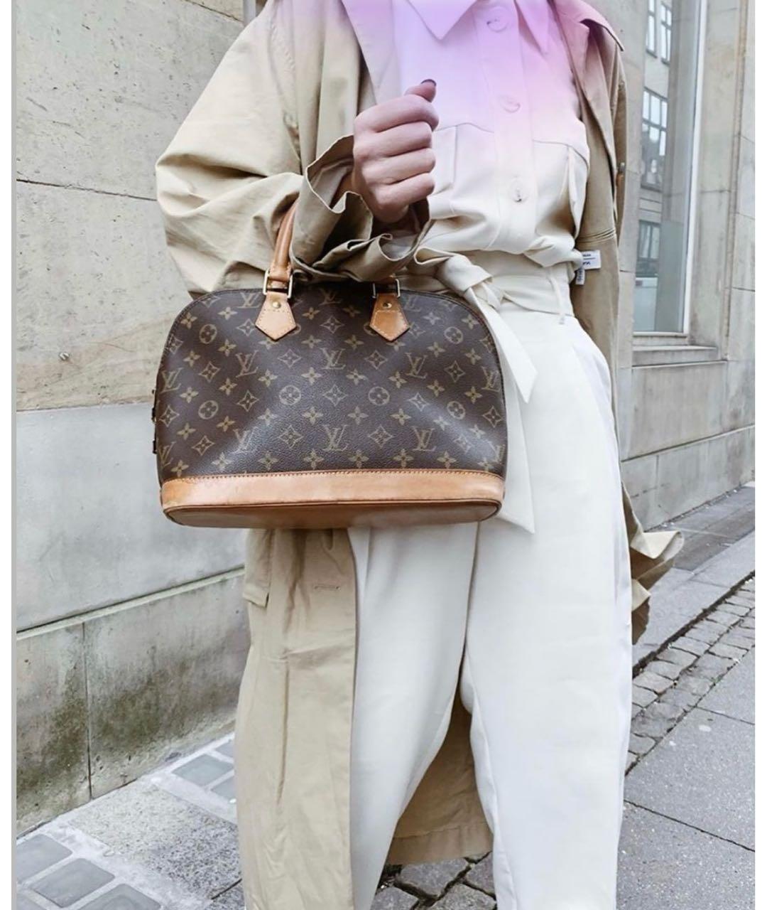 LOUIS VUITTON Коричневая сумка с короткими ручками, фото 8