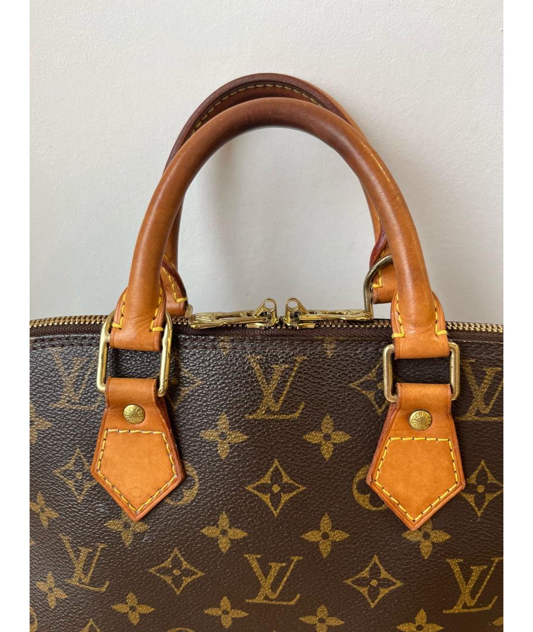 LOUIS VUITTON Коричневая сумка с короткими ручками, фото 2