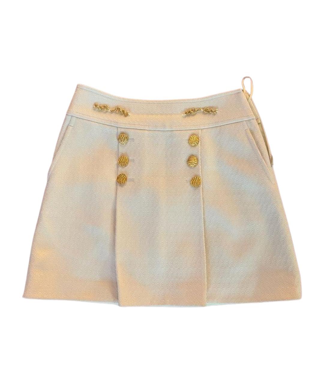 GUCCI Бежевая юбка мини, фото 1