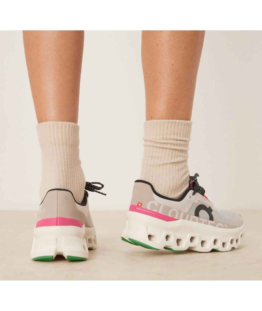 ON Белые текстильные кроссовки, фото 4