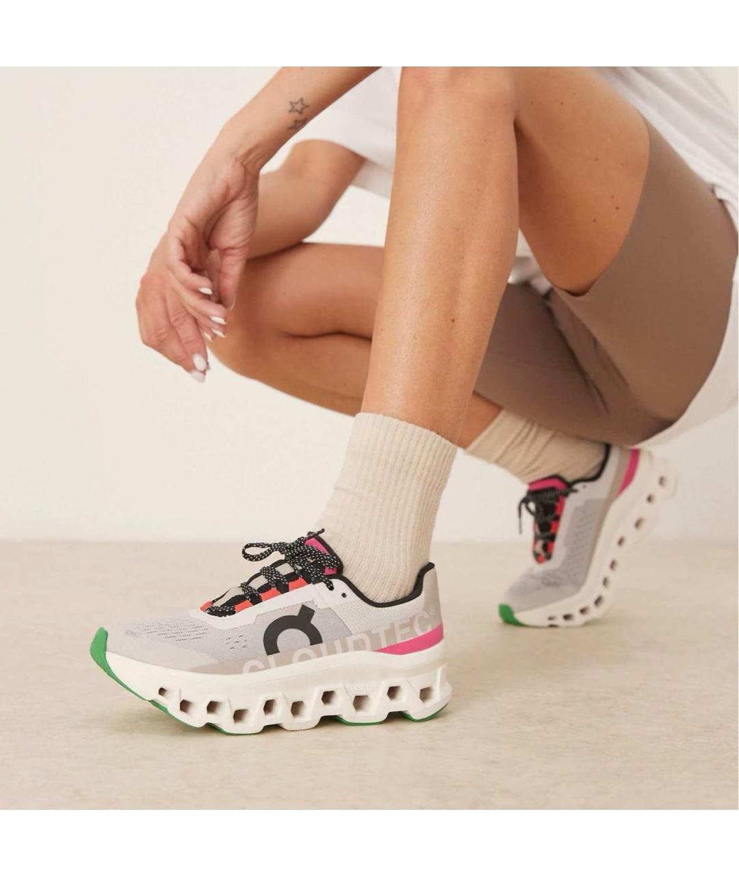 ON Белые текстильные кроссовки, фото 2