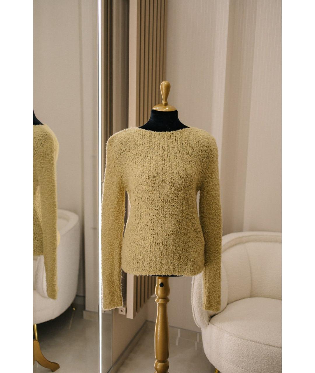 GENTRY PORTOFINO Салатовый шерстяной джемпер / свитер, фото 6