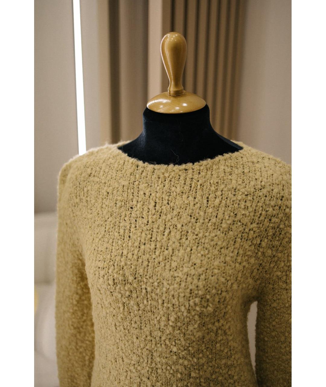 GENTRY PORTOFINO Салатовый шерстяной джемпер / свитер, фото 2