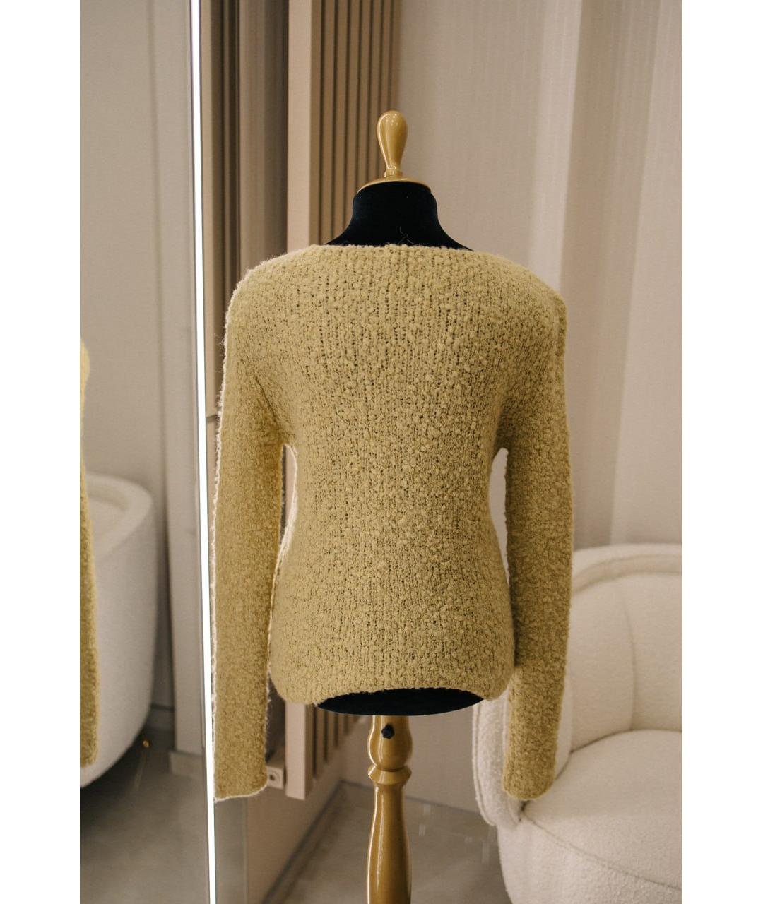 GENTRY PORTOFINO Салатовый шерстяной джемпер / свитер, фото 4