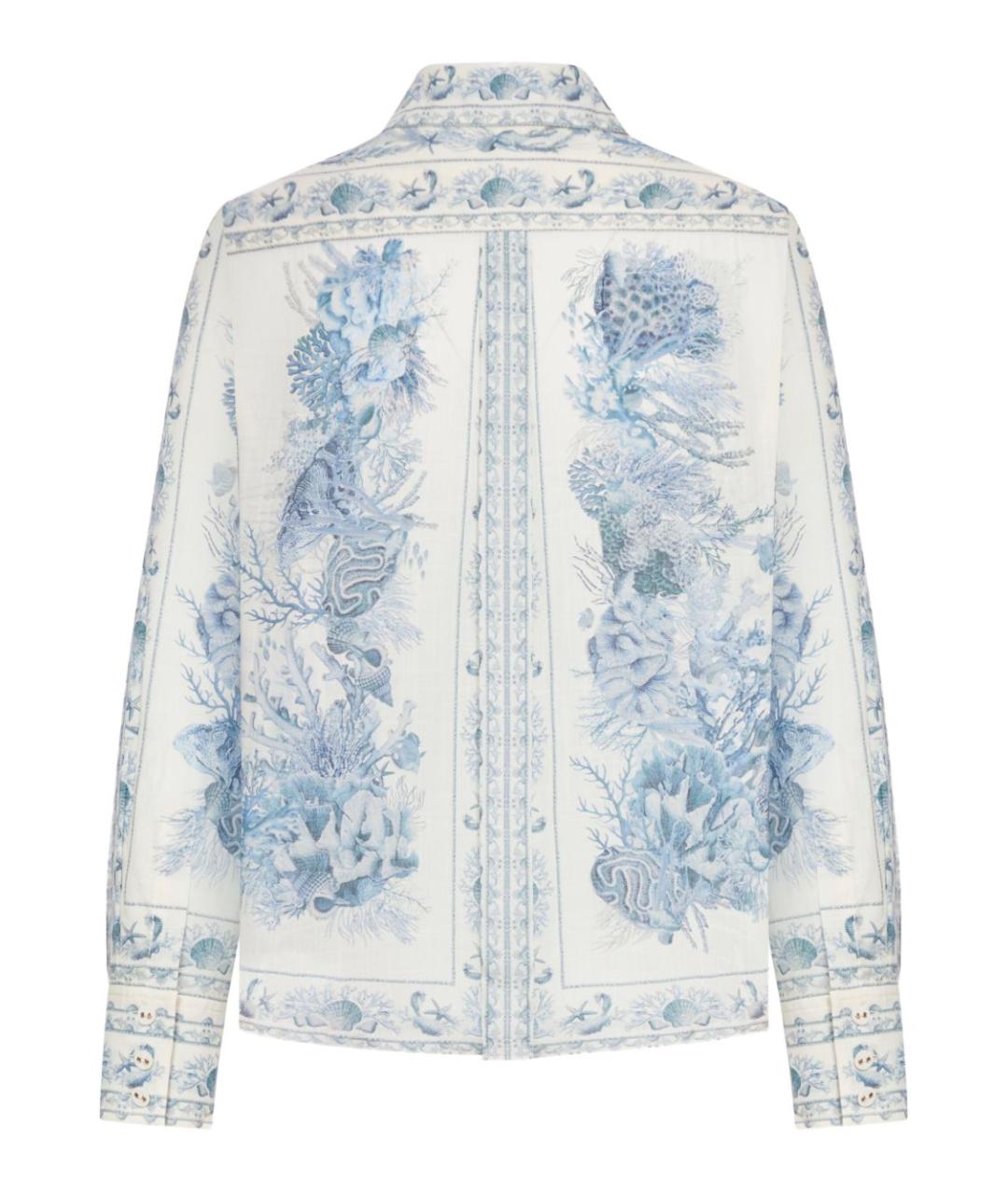 ZIMMERMANN Белая хлопковая рубашка, фото 2